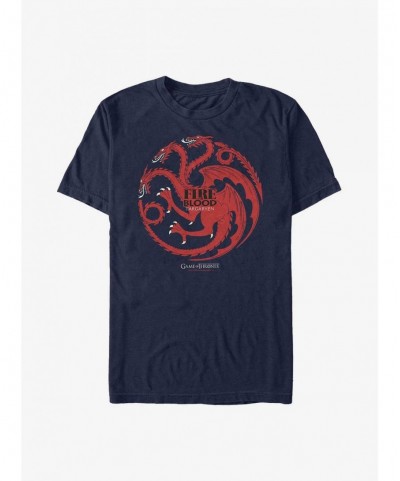 Limited Time Special Game Of Thrones Targaryen Fire And Blood T-Shirt $9.37 T-Shirts