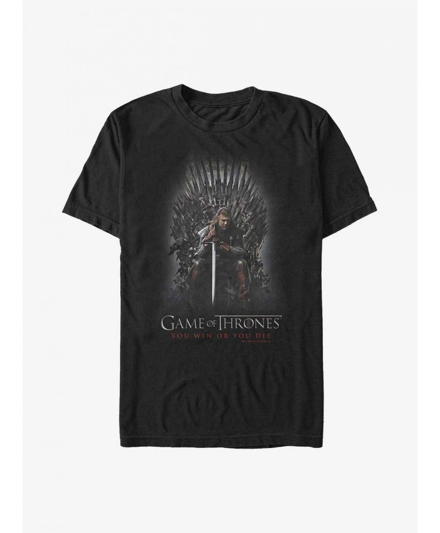 Big Sale Game Of Thrones Stark Iron Throne T-Shirt $9.56 T-Shirts