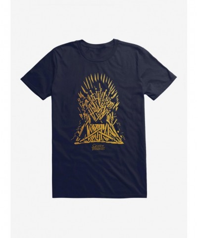 Exclusive Price Game Of Thrones The Throne Outline T-Shirt $7.07 T-Shirts