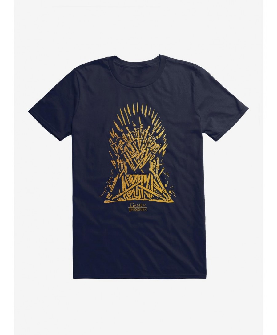 Exclusive Price Game Of Thrones The Throne Outline T-Shirt $7.07 T-Shirts