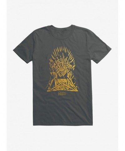 Exclusive Price Game Of Thrones The Throne Outline T-Shirt $7.07 T-Shirts