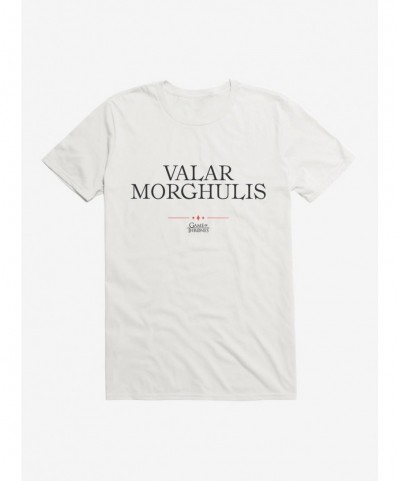 Festival Price Game Of Thrones Quote Valar Morghulis T-Shirt $7.65 T-Shirts