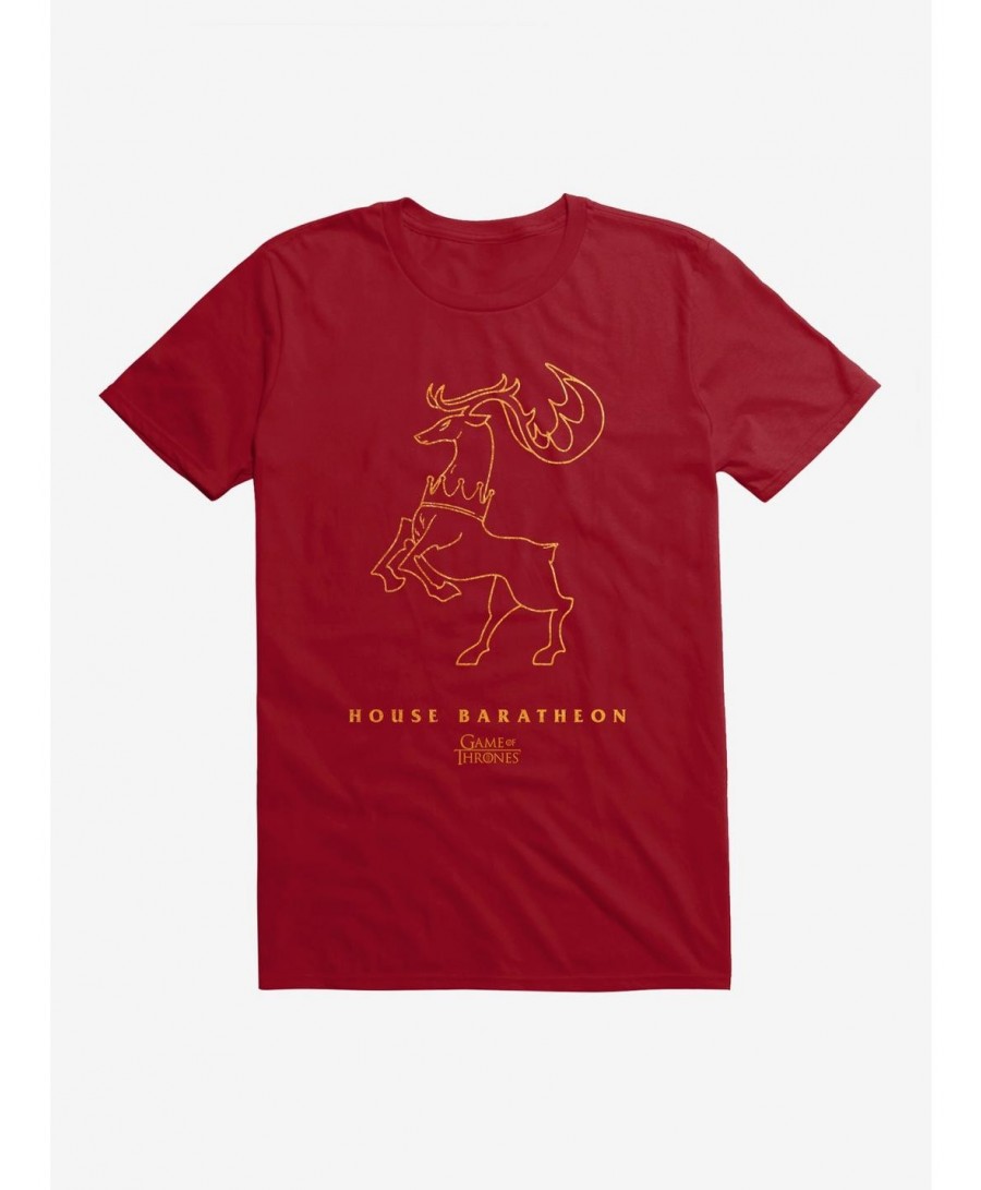 Cheap Sale Game Of Thrones Baratheon Sigil T-Shirt $6.31 T-Shirts