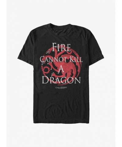 High Quality Game Of Thrones Fire Cannot Kill Dragon T-Shirt $8.60 T-Shirts