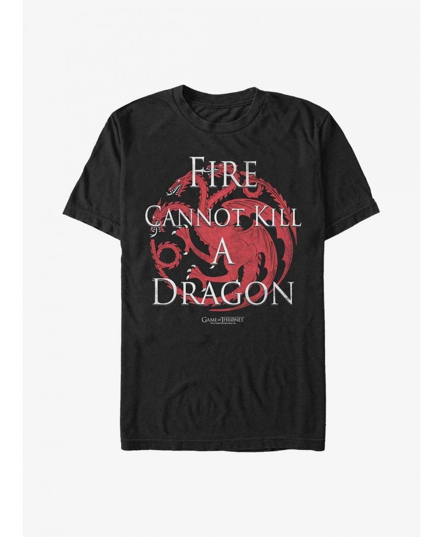 High Quality Game Of Thrones Fire Cannot Kill Dragon T-Shirt $8.60 T-Shirts