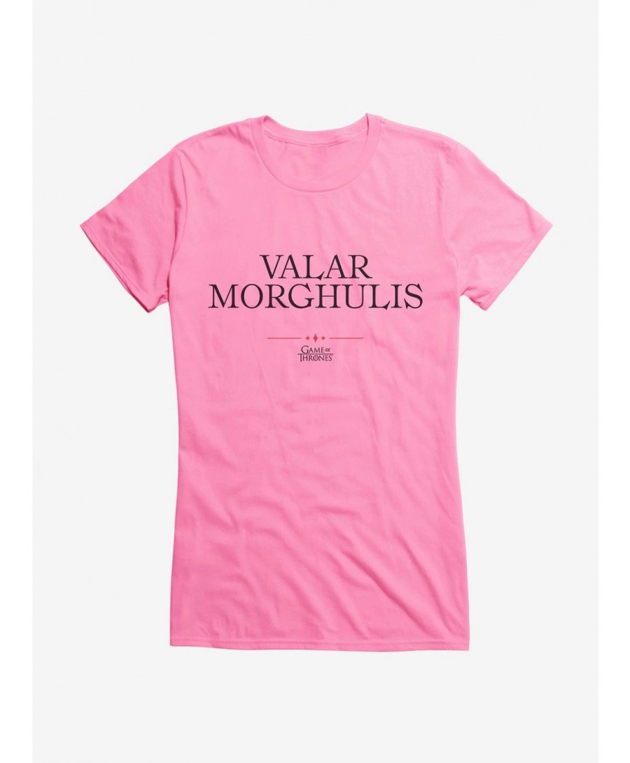 Flash Sale Game Of Thrones Quote Valar Morghulis Girls T-Shirt $8.76 T-Shirts