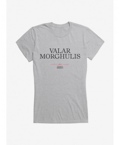 Flash Sale Game Of Thrones Quote Valar Morghulis Girls T-Shirt $8.76 T-Shirts