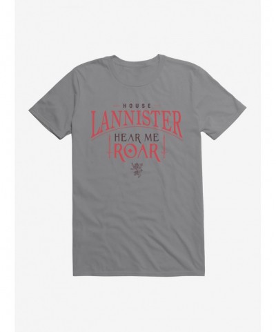 Unique Game Of Thrones House Lannister Hear Me Roar T-Shirt $8.22 T-Shirts