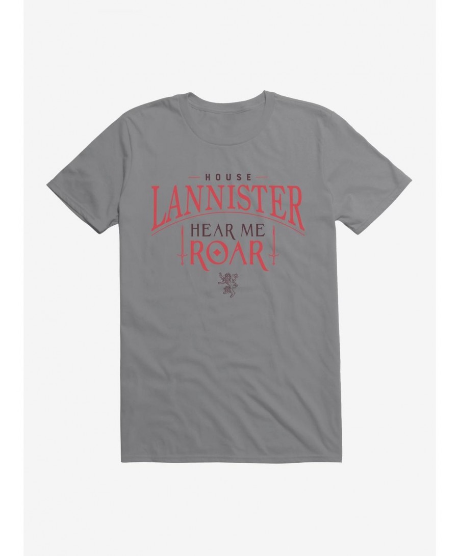 Unique Game Of Thrones House Lannister Hear Me Roar T-Shirt $8.22 T-Shirts