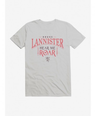 Unique Game Of Thrones House Lannister Hear Me Roar T-Shirt $8.22 T-Shirts