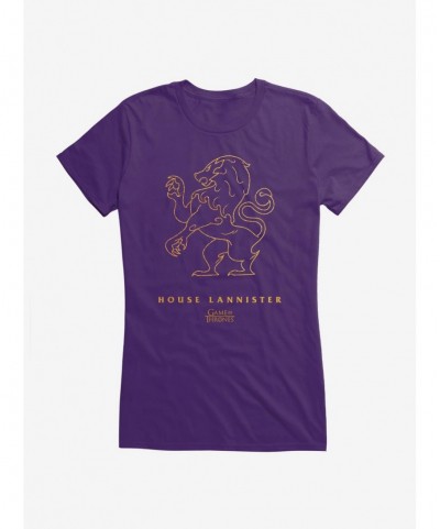 Exclusive Price Game Of Thrones Lannister Sigil Girls T-Shirt $9.16 T-Shirts