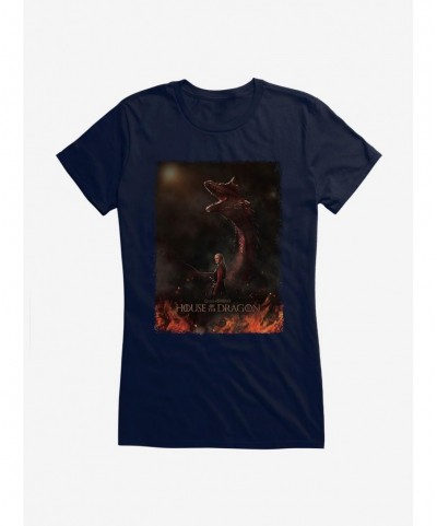 Value for Money House Of The Dragon Daemon Targaryen Dragonrider Girls T-Shirt $9.56 T-Shirts