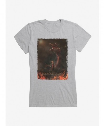 Value for Money House Of The Dragon Daemon Targaryen Dragonrider Girls T-Shirt $9.56 T-Shirts