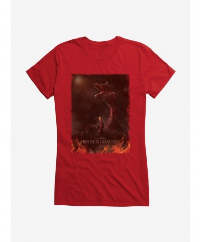 Value for Money House Of The Dragon Daemon Targaryen Dragonrider Girls T-Shirt $9.56 T-Shirts