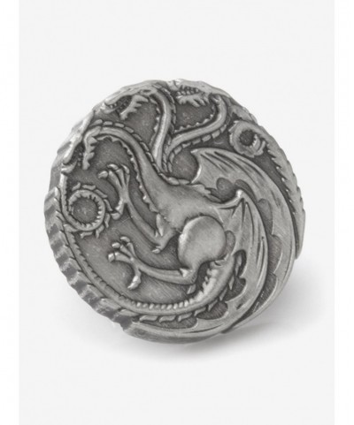 Low Price Game Of Thrones Targaryen Dragon Antiqued Lapel Pin $7.32 Pins