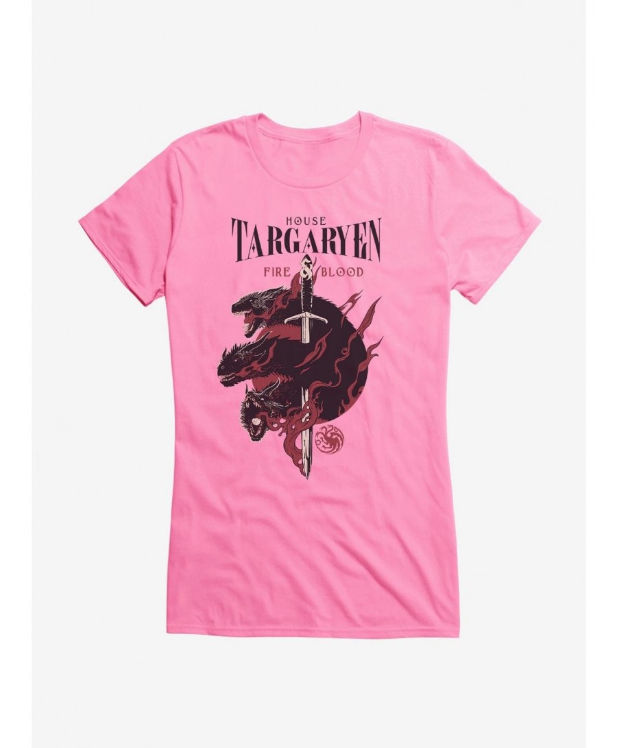 Wholesale Game Of Thrones House Targaryen Words Girls T-Shirt $5.98 T-Shirts