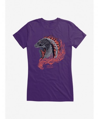 Festival Price House of the Dragon Burning Dragon Girls T-Shirt $5.98 T-Shirts